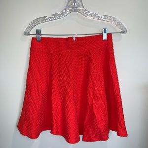 H&M Red Aline Mini-Skirt